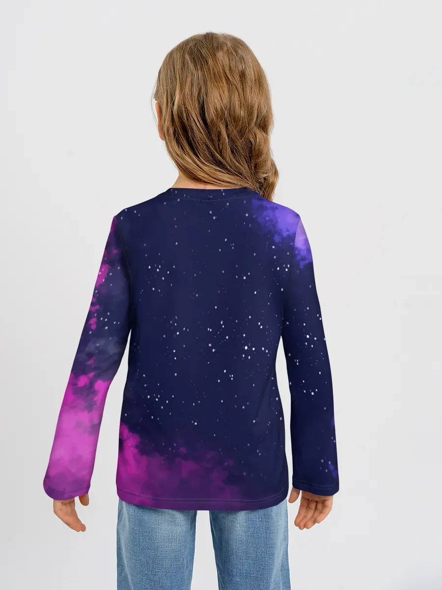 Детский лонгслив / Ламы фортнайт в космосе