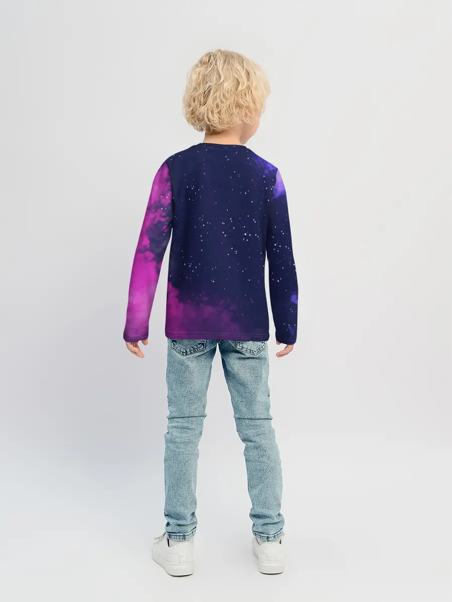 Детский лонгслив / Ламы фортнайт в космосе