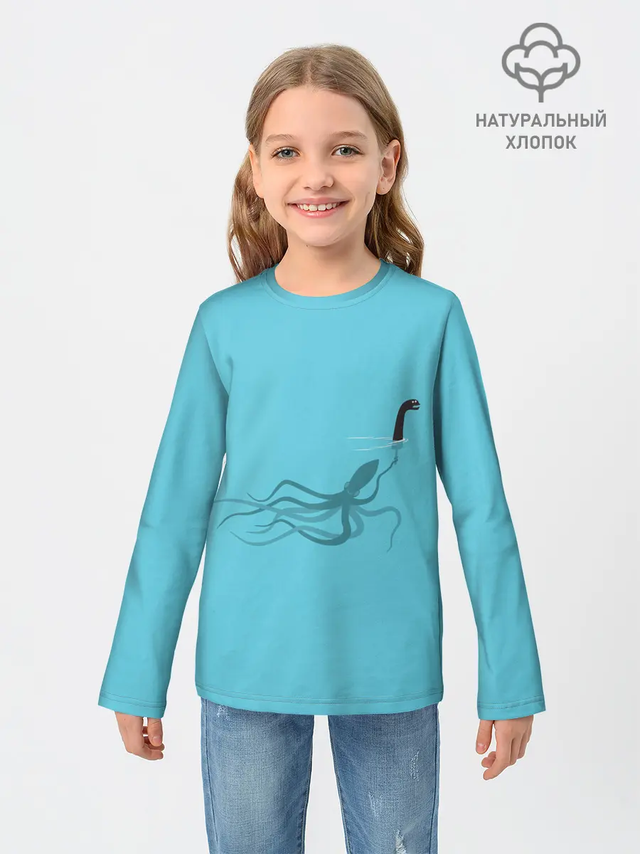Детский лонгслив / Тайна Лох-несского чудовища