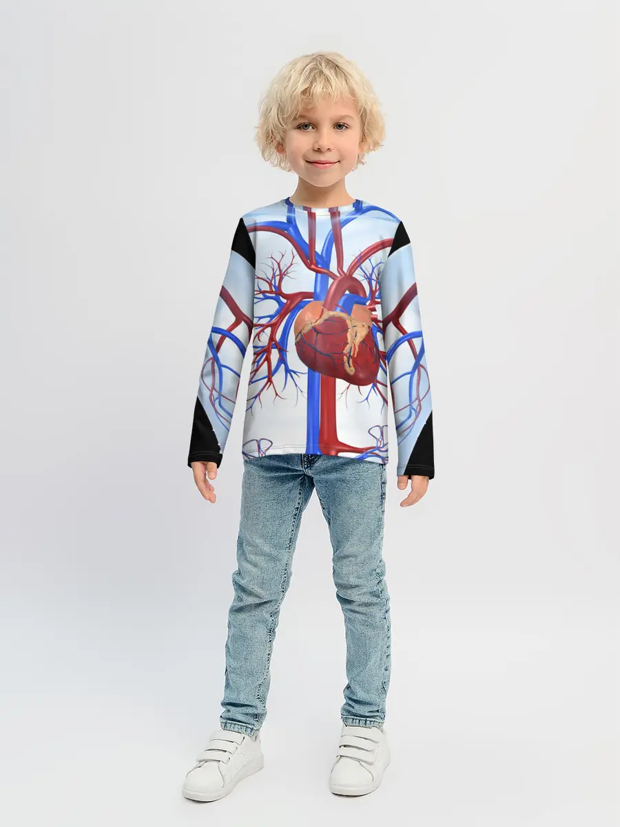 Детский лонгслив / Сердце