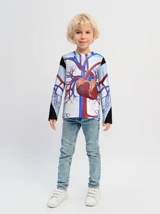 Детский лонгслив / Сердце