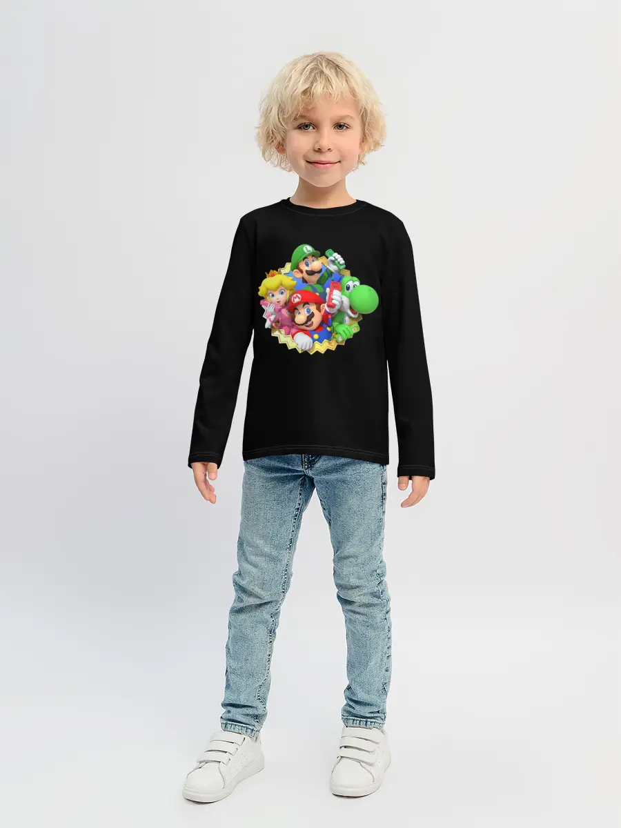 Детский лонгслив / Марио