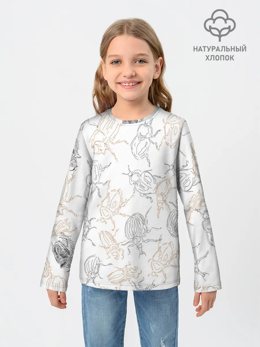Детский лонгслив / Ползучие жучки