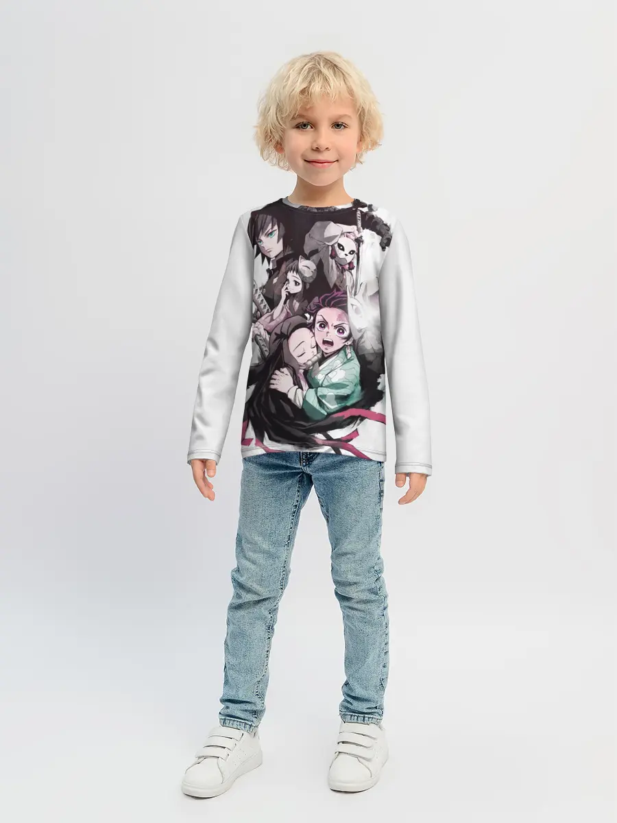 Детский лонгслив / Убийца Демонов постер