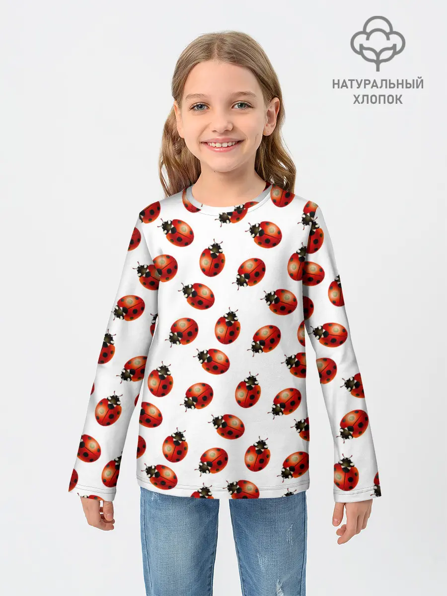 Детский лонгслив / Нашествие божьих коровок
