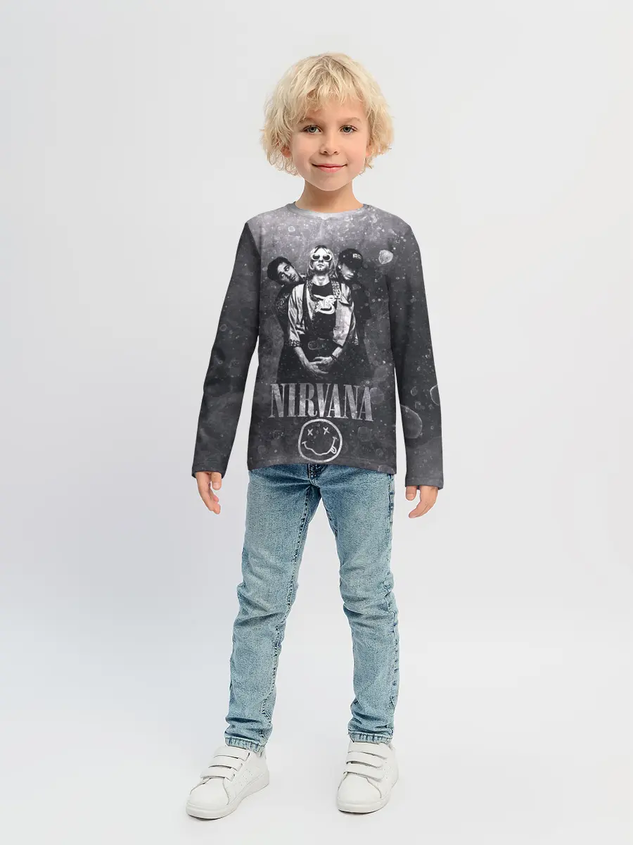 Детский лонгслив / Nirvana