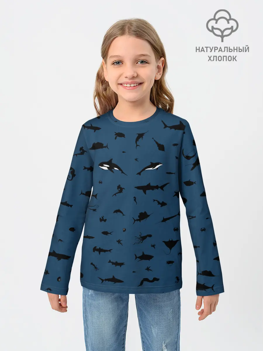 Детский лонгслив / Fish
