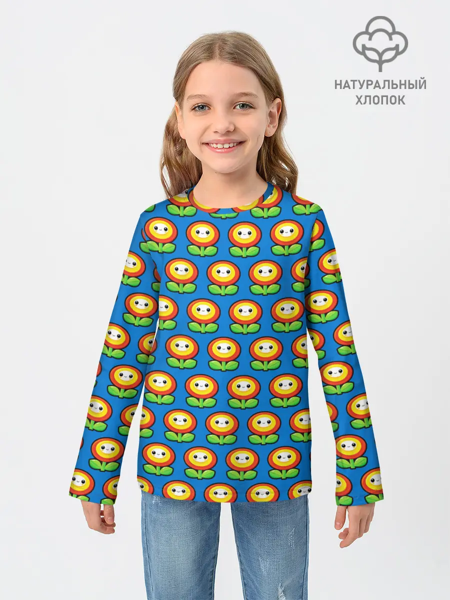 Детский лонгслив / Super Mario