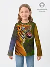 Детский лонгслив / Тигр 3D