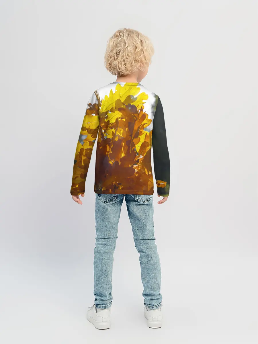 Детский лонгслив / Букет из осенних листьев