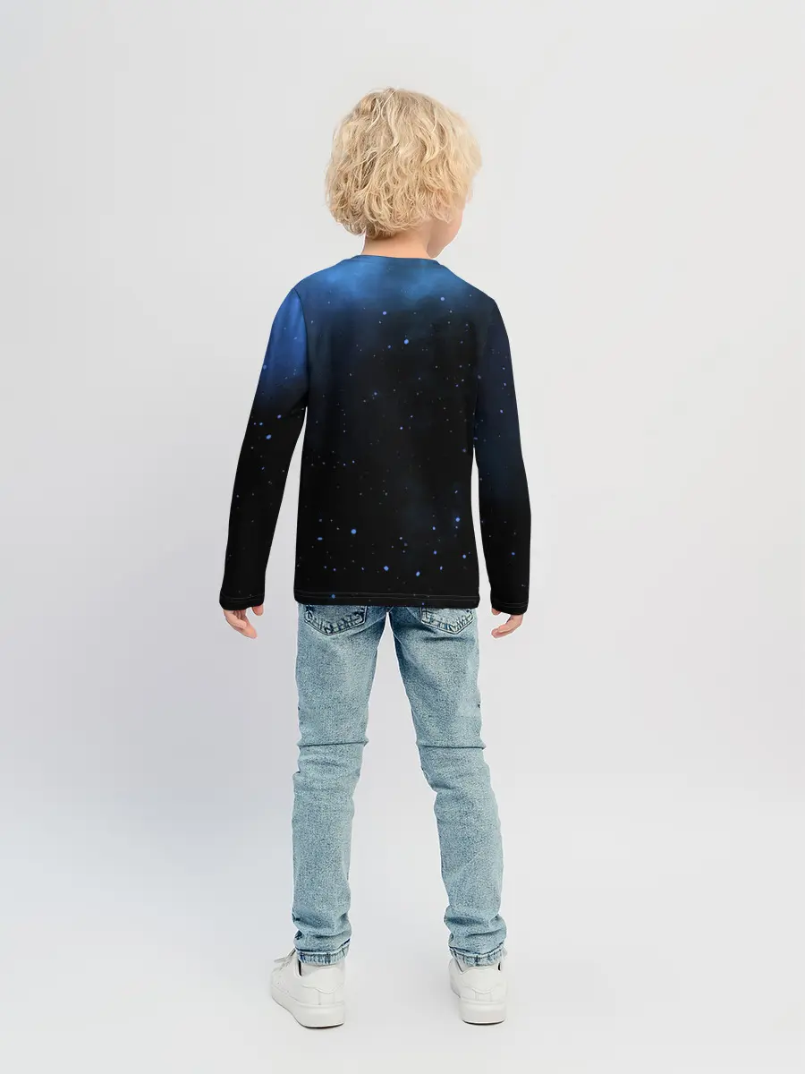 Детский лонгслив / Космический кот