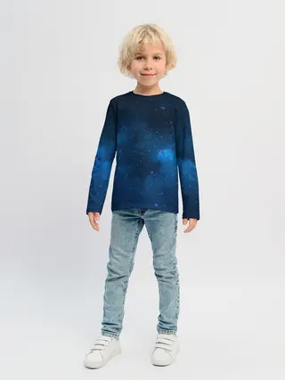 Детский лонгслив / млечный путь