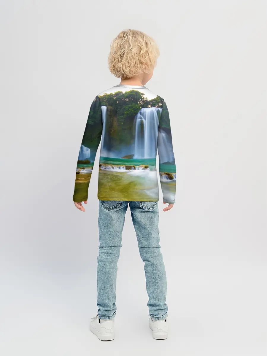Детский лонгслив / водопад