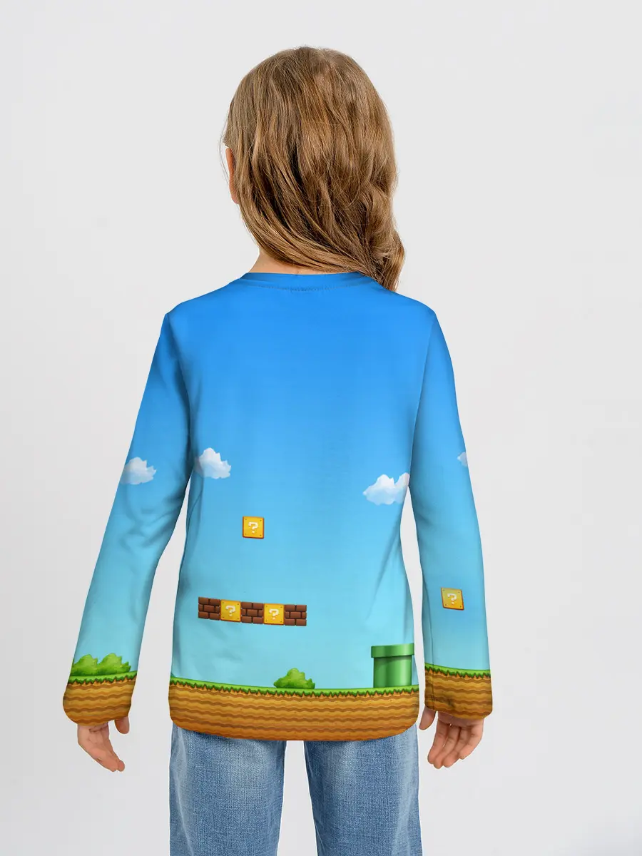 Детский лонгслив / Mario