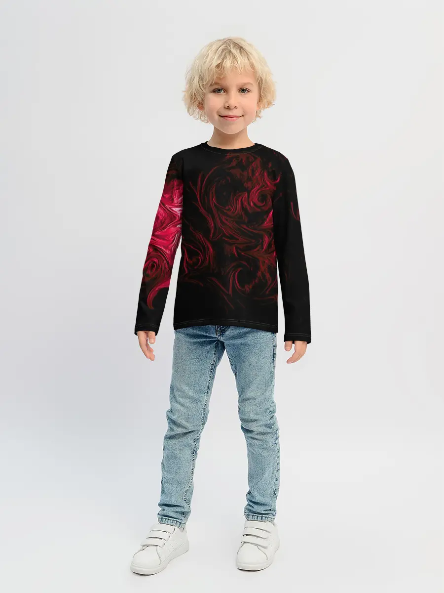 Детский лонгслив / Fire