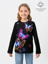 Детский лонгслив / Поцелуй бабочек