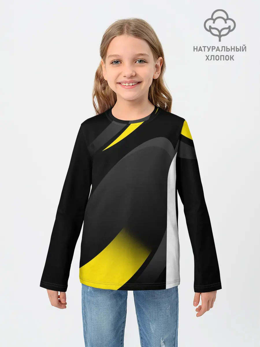 Детский лонгслив / SPORT WEAR YELLOW