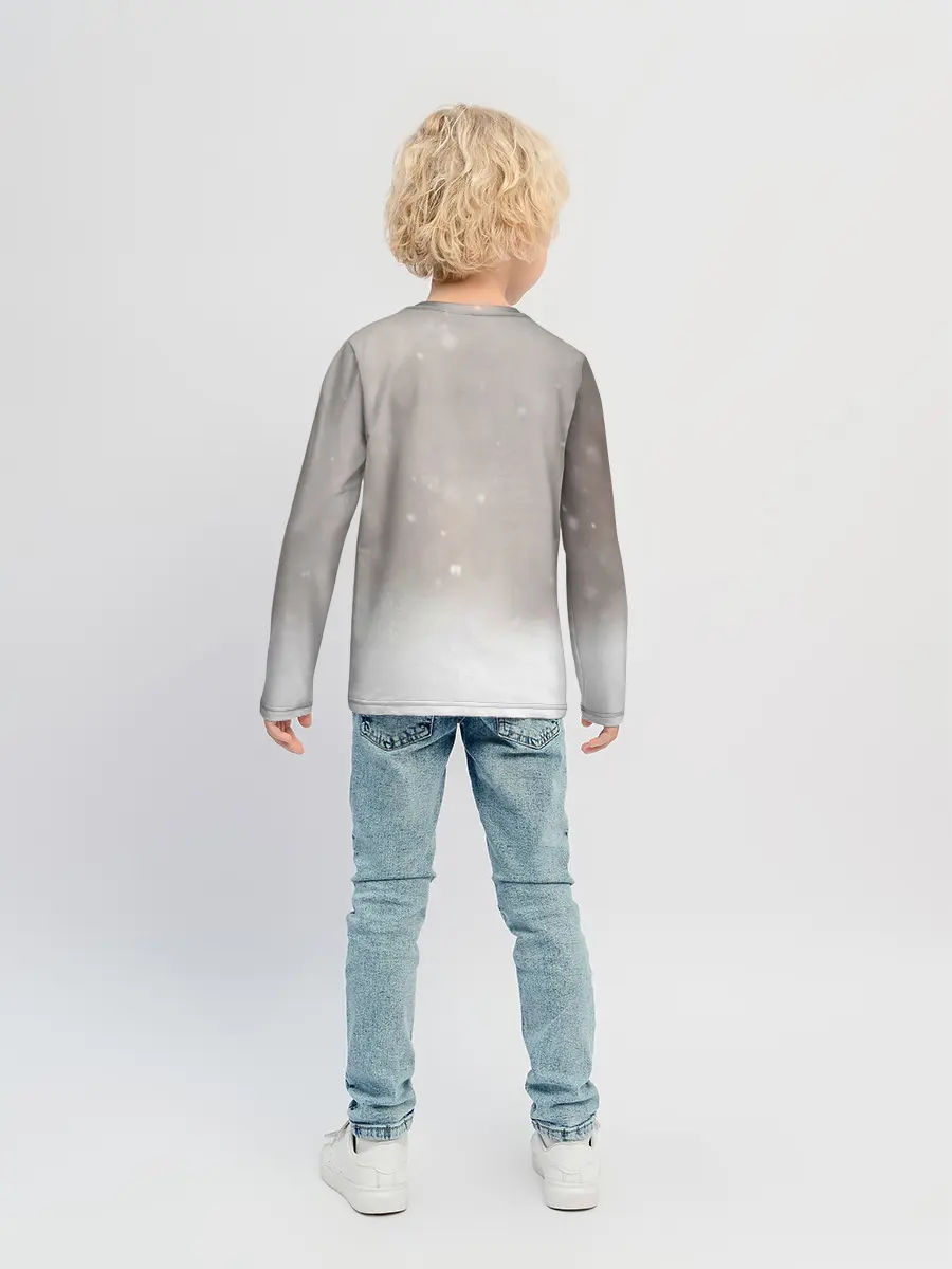 Детский лонгслив / Лиса и снег