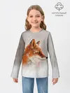 Детский лонгслив / Лиса и снег