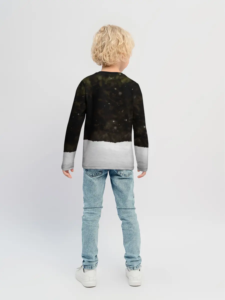 Детский лонгслив / Лиса и снег