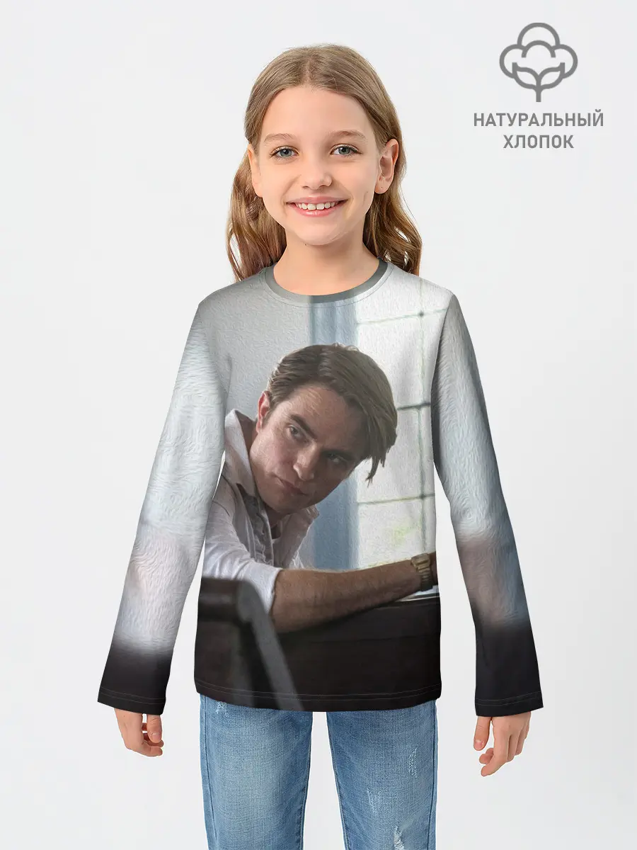 Детский лонгслив / Роберт Паттинсон