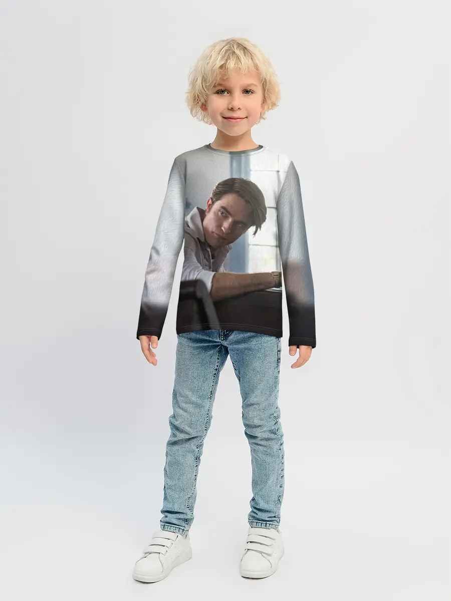 Детский лонгслив / Роберт Паттинсон