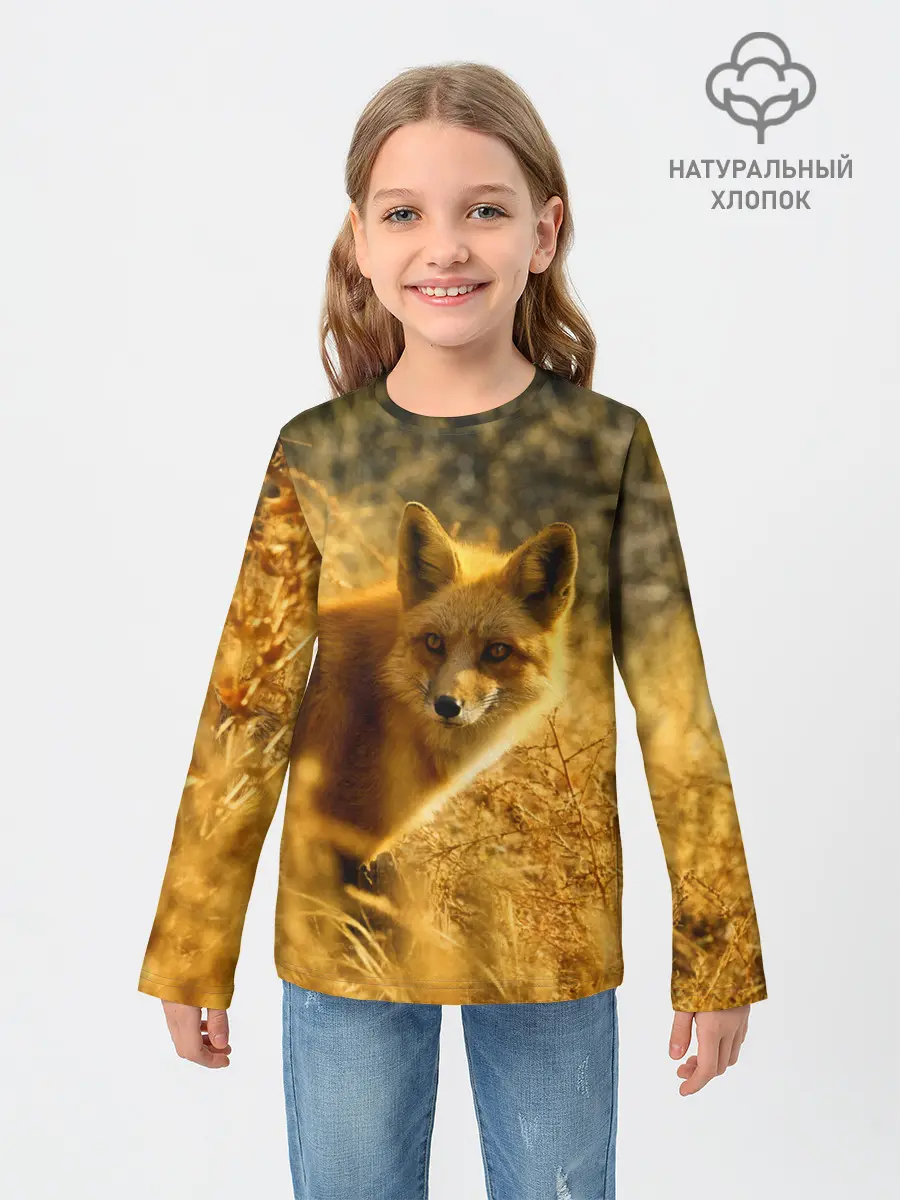 Детский лонгслив / Рыжая Лиса