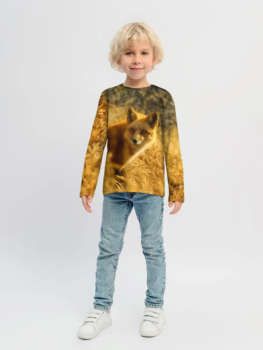 Детский лонгслив / Рыжая Лиса
