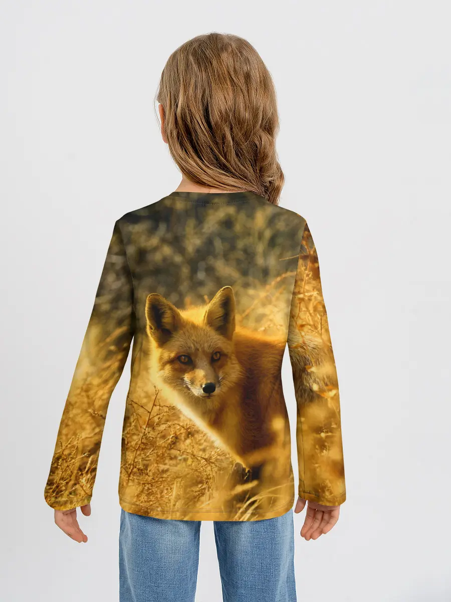 Детский лонгслив / Рыжая Лиса