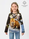 Детский лонгслив / Лиса в лесу