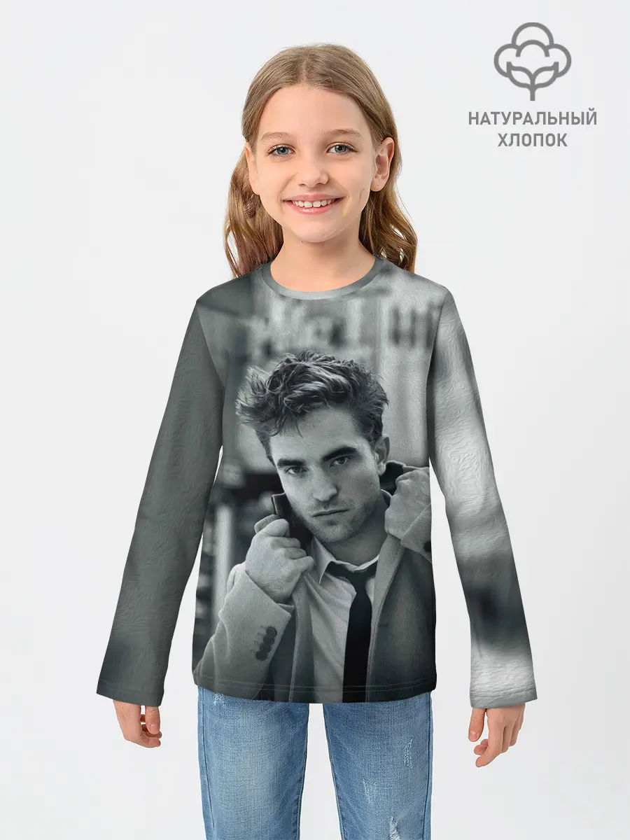 Детский лонгслив / Роберт Паттинсон