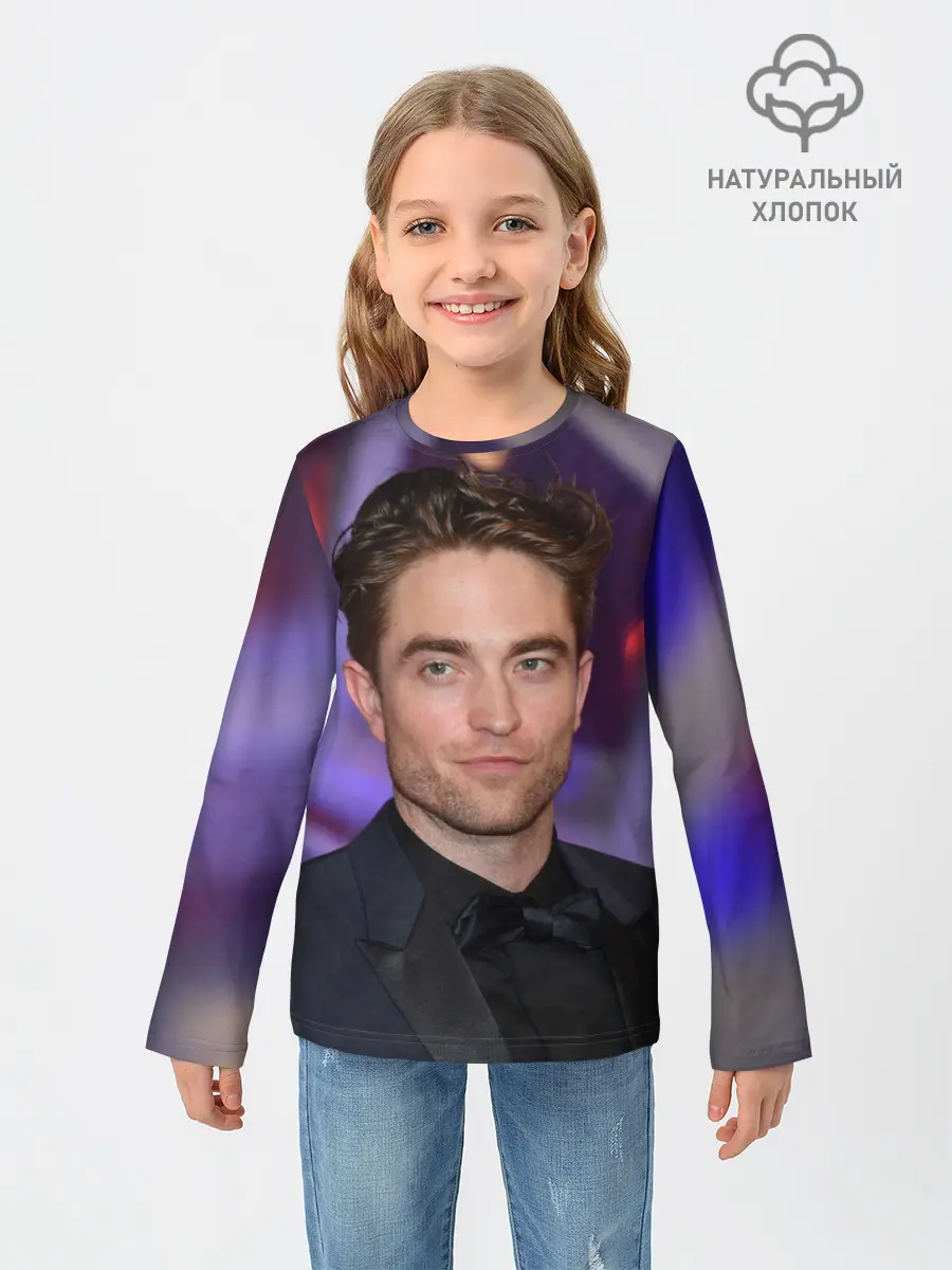 Детский лонгслив / Роберт Паттинсон