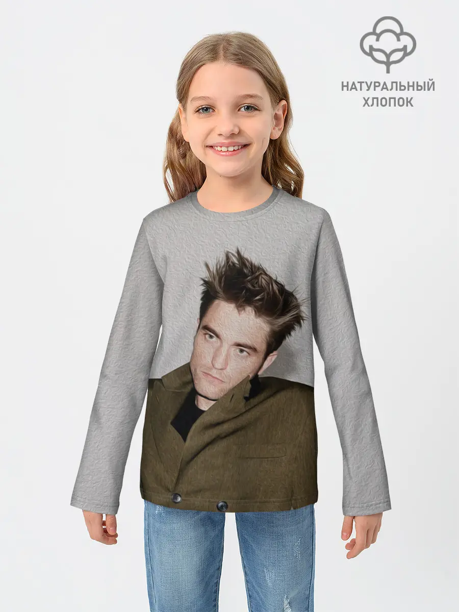 Детский лонгслив / Роберт Паттинсон