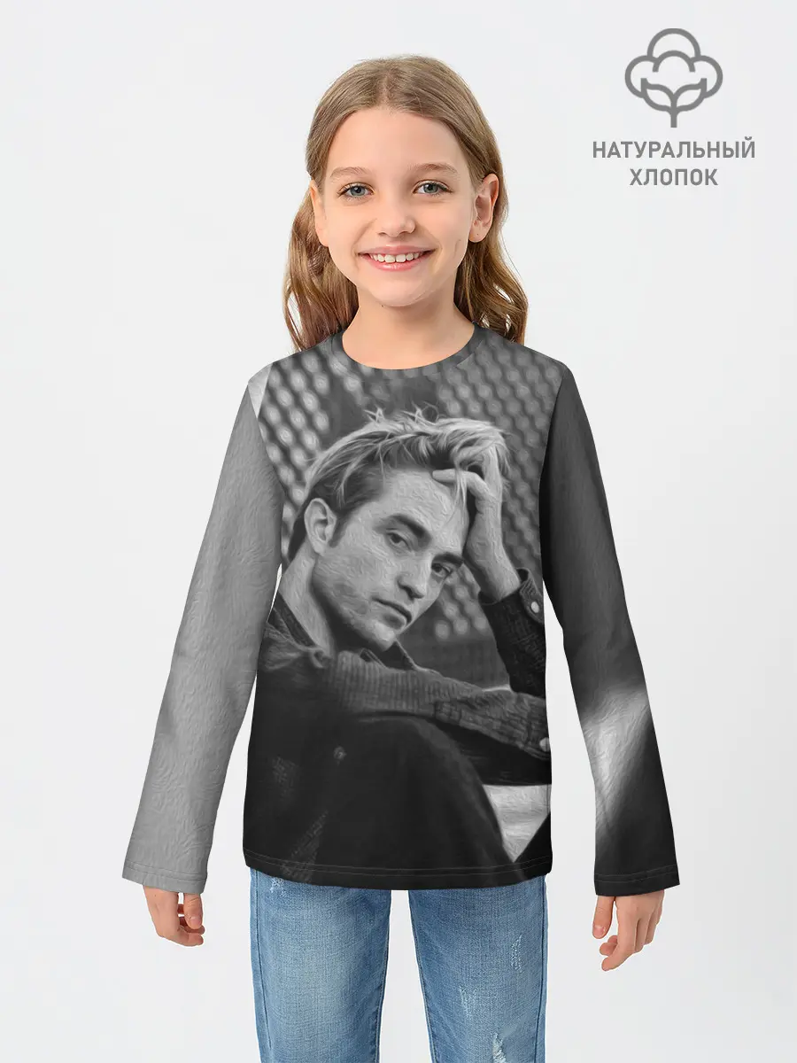 Детский лонгслив / Роберт Паттинсон