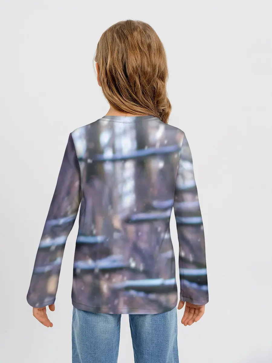 Детский лонгслив / Золотистый Ретривер