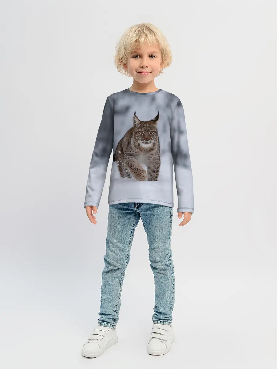 Детский лонгслив / Рысь