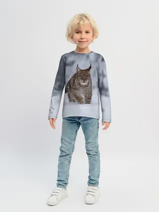 Детский лонгслив / Рысь