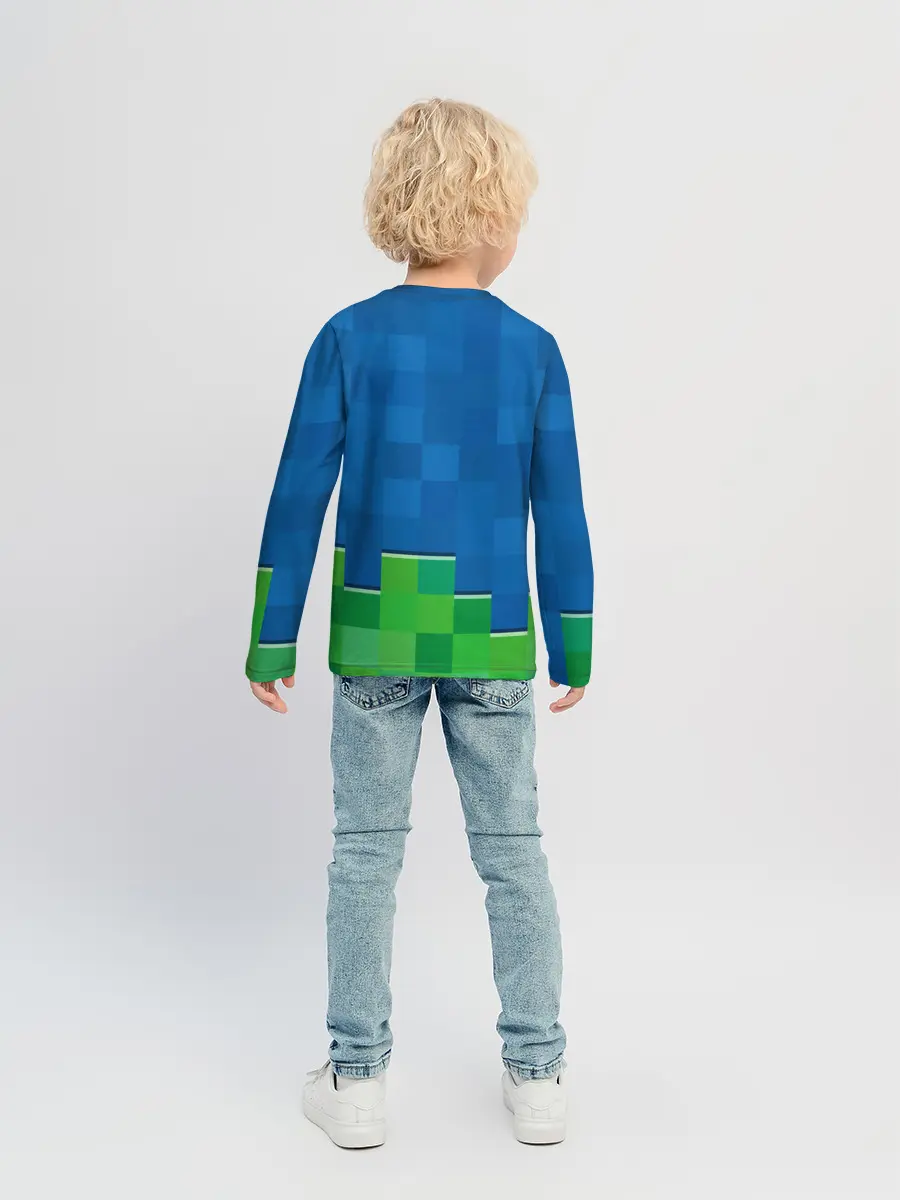 Детский лонгслив / Minecraft / Майнкрафт