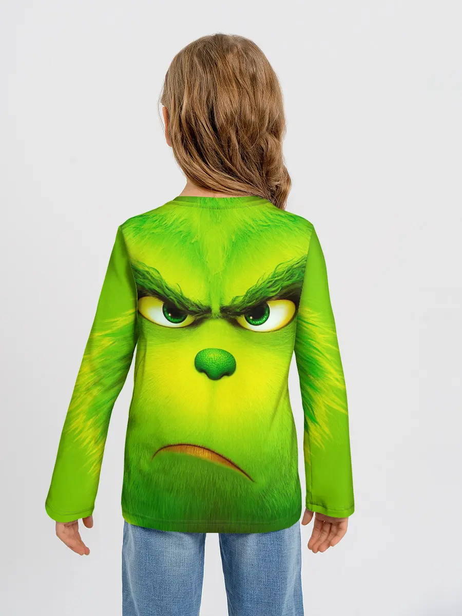 Детский лонгслив / Гринч 3D/ The Grinch