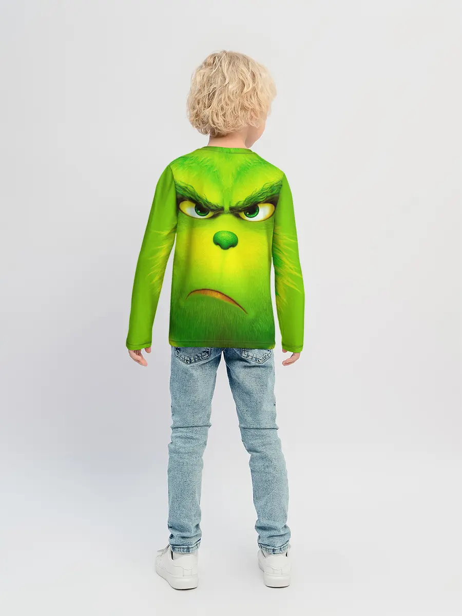 Детский лонгслив / Гринч 3D/ The Grinch