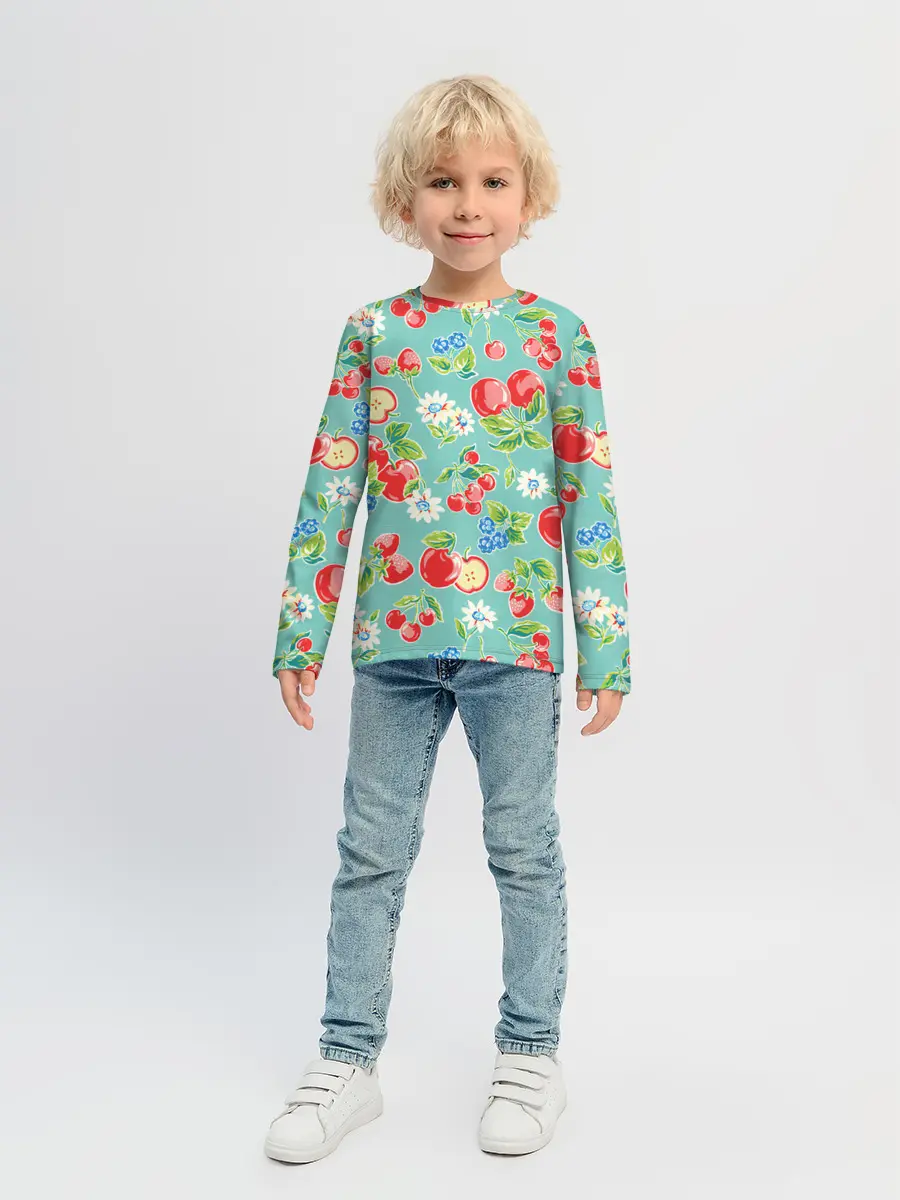 Детский лонгслив / Яркое лето