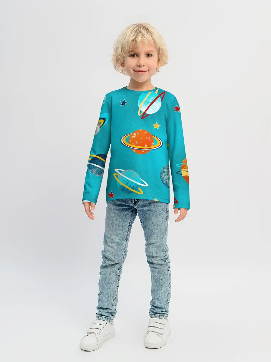 Детский лонгслив / Необычные планеты