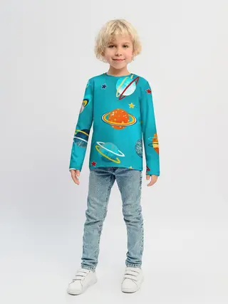 Детский лонгслив / Необычные планеты