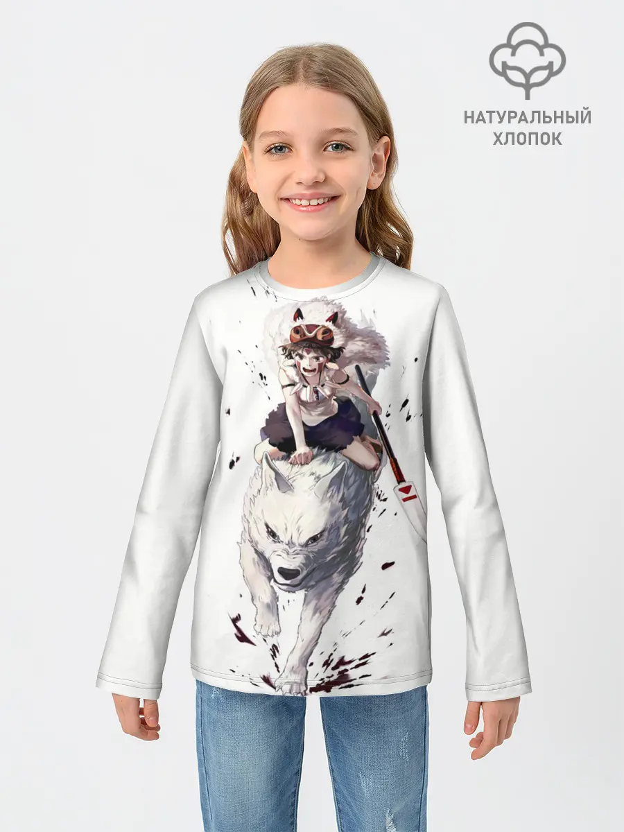 Детский лонгслив / Принцесса Мононоке