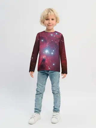 Детский лонгслив / космос