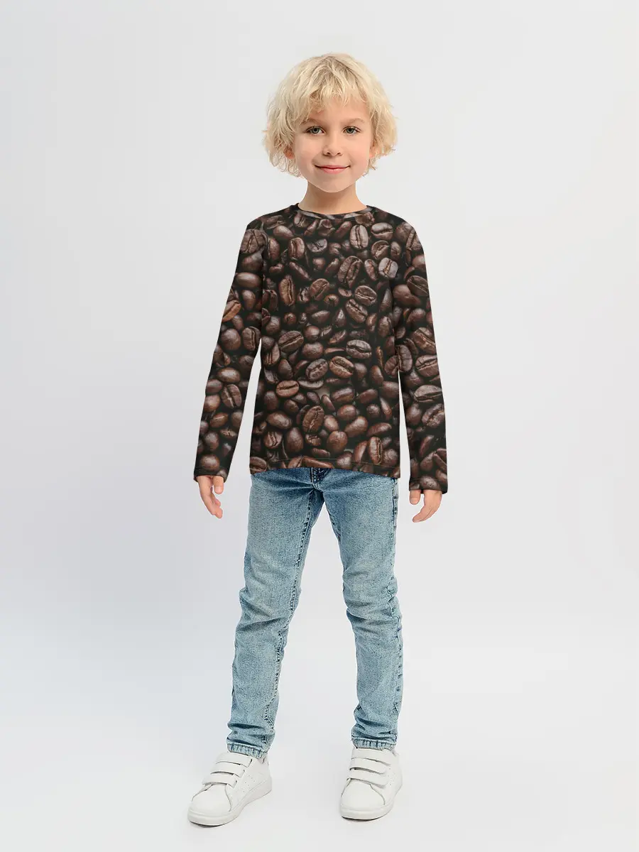 Детский лонгслив / кофе