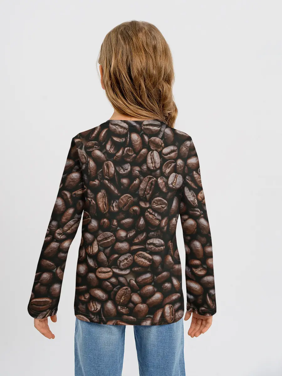 Детский лонгслив / кофе