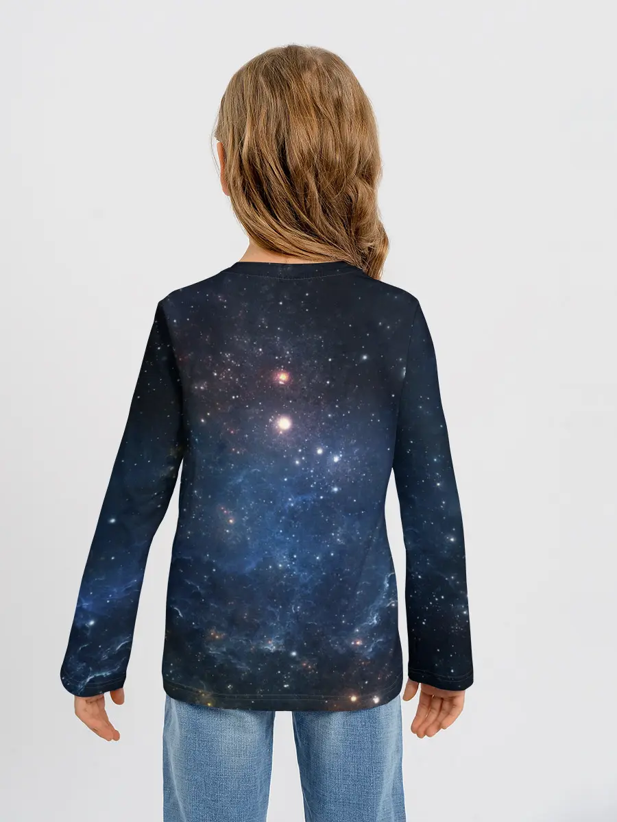 Детский лонгслив / Космос