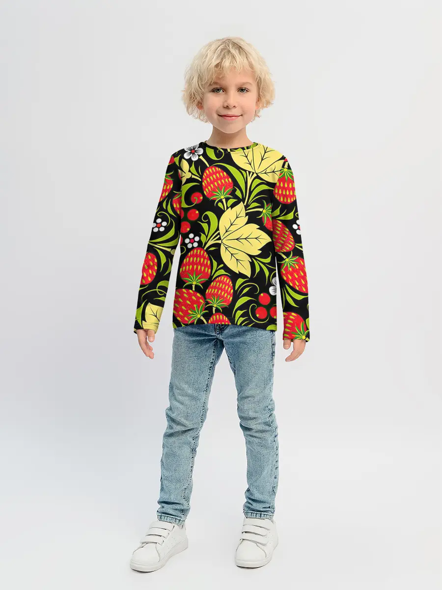 Детский лонгслив / Хохлома