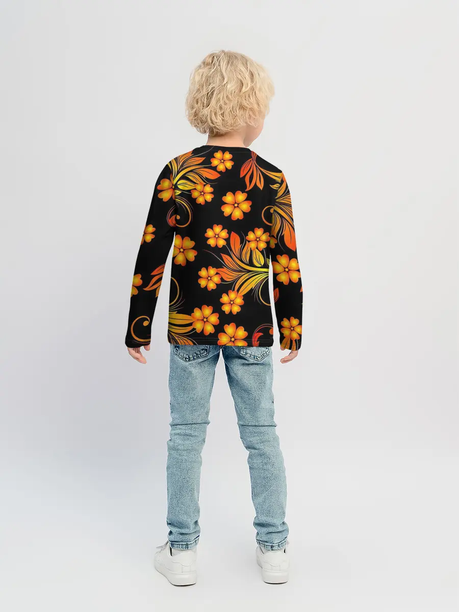 Детский лонгслив / Хохлома